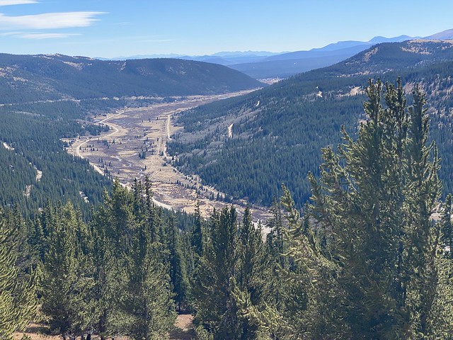 The valley that our cabin is sitting in