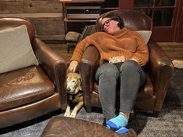 Garth is knocked out on a couple benadryl, hahah