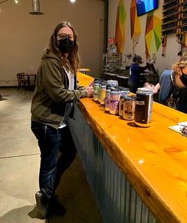 Mask - Stockin up with a takeout sampler from the local brewery