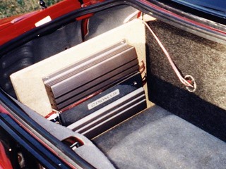 The Pioneer Amp on the opposite side of the car - never got to finish this mount