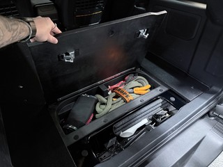 Underside of the hatch with the latches. I placed the latches so that the levers slide and latch ...