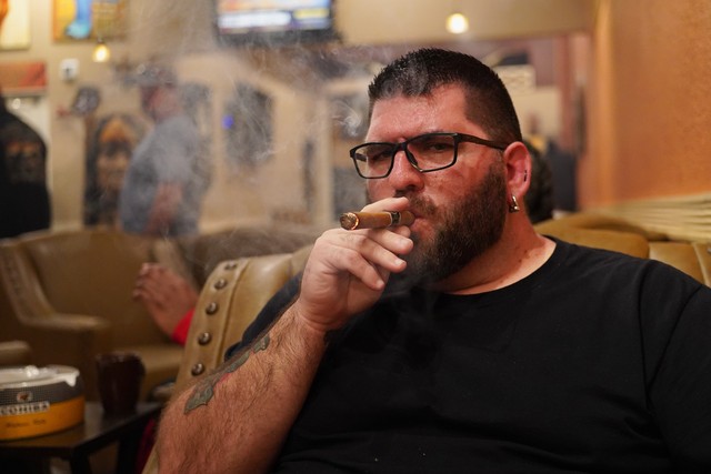 Havin a cigar in Ybor