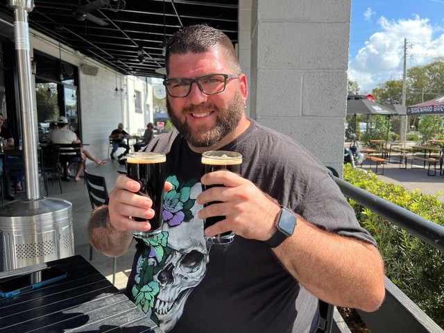 Double fistin at lunch (until Julie arrives)