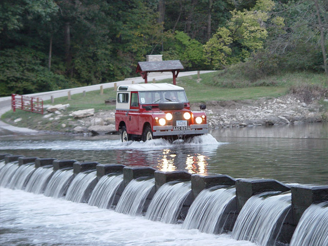 Crossing the River at Pammel Park