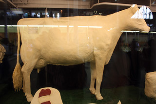 Butter cow sculpture