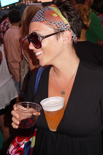 Kari holding my beer