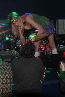 Pouring shots in mouths