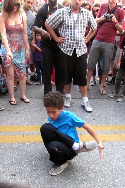 Little dude breakdancing