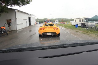 Lotus - Kicking off Leg 3 behind the Stig and the German Polizei