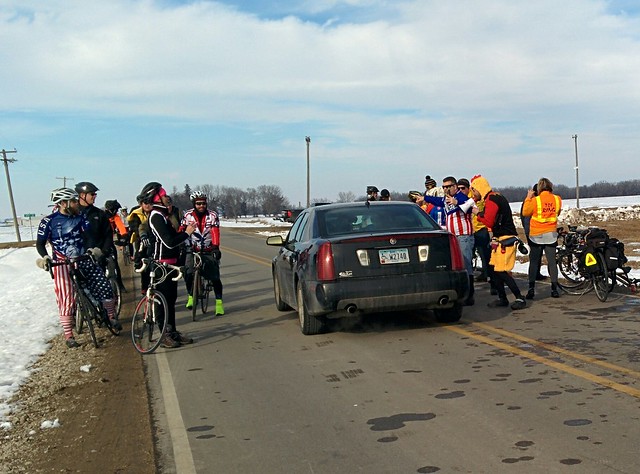 Cars try to use highway