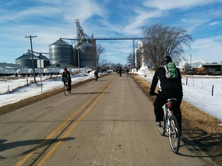 Biking - Country skyline. Rippey, Iowa