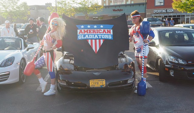 This American Gladiators team was hilarious.