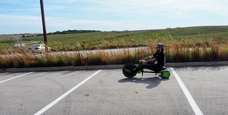 I was terrible at steering this squirrely thing