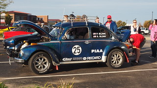 Volkswagen - This glitter bug stalled on the way in and broke down completely on the second leg.