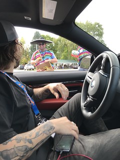 This team was rolling in a convertible handing out tacos all day