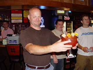 Drinks - Rico presenting my fishbowl