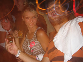 Drinks - It was her birthday too.