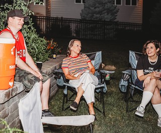 Hangin in the side yard