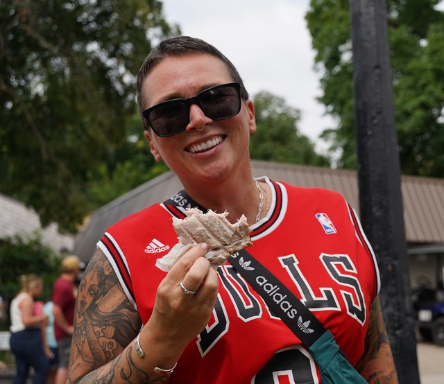 Always a good idea to get a pork chop after seeing the baby pigs