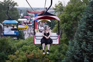 Sky Glidin through the trees