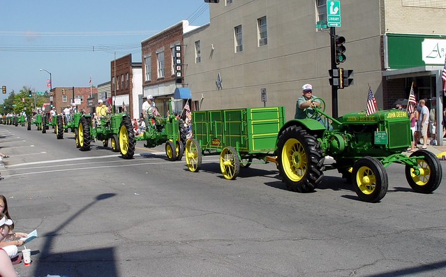 A Whole Lot of John Deere Tractors