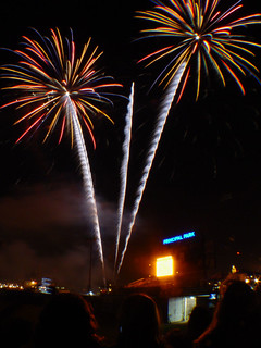Fireworks after the i-cubs game