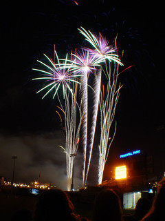 Fireworks after the i-cubs game