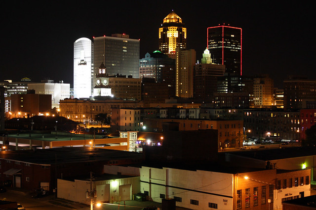 Des Moines Skyline from the Brown-camp Lofts Roof