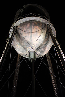 The Water Tower on top of the Brown-Camp Lofts