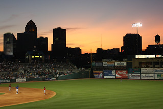 Sunset - Des Moines Skyline/Sunset from Principal Park