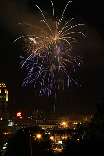 Skyline - Des Moines Fireworks