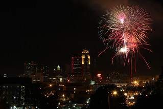 Skyline - Des Moines Fireworks