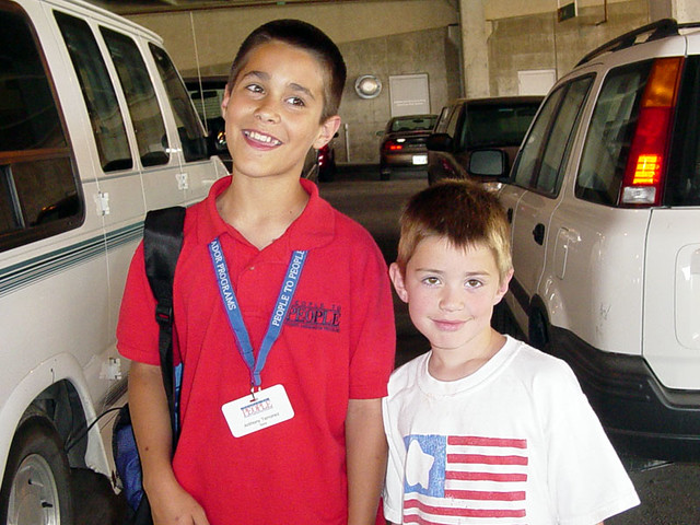 Making fun of Ethan's neck