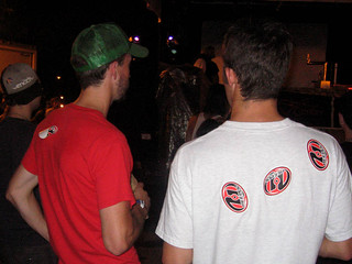 Henson Robinson - Henson and Fred with Heelys stickers on their backs