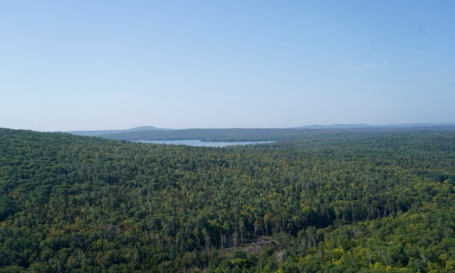 Looking out from Brockway Mountain