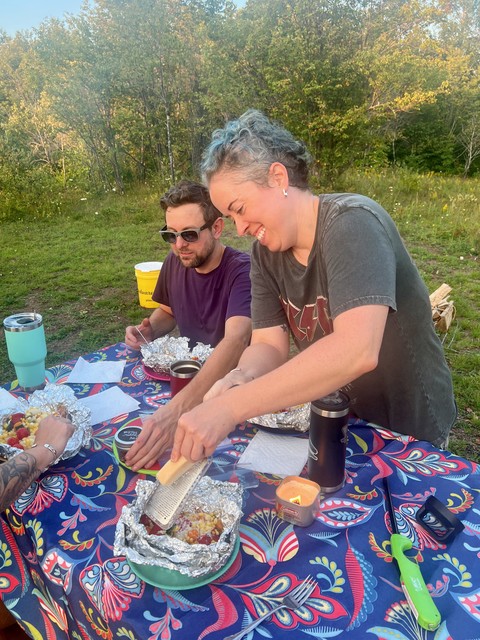 Freshly grated cheese!