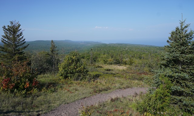 Looking out from Brockway Mountain