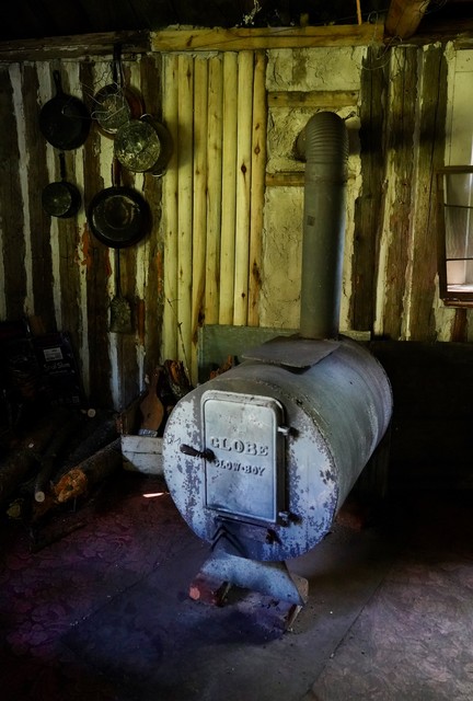 Wood stove @ Club Superior