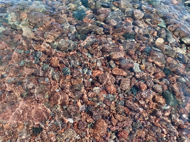 Clear lake water