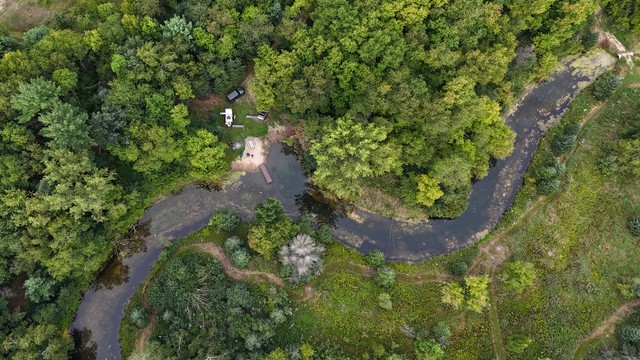Hipcamp site from the drone