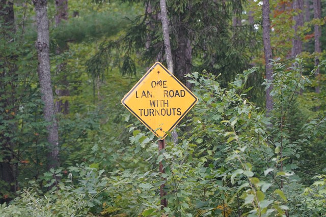 One Lane Road With Turnouts