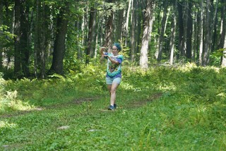 Exploring along the trail