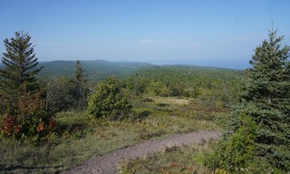 Looking out from Brockway Mountain