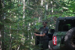 Accidentally went down a side-by-side trail. Glad we had some loppers in tow