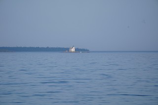 Gull Rock Lighthouse from the campsite