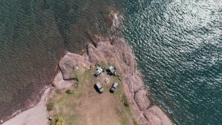 The campsite on High Rock Bay