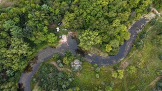 Hipcamp site from the drone