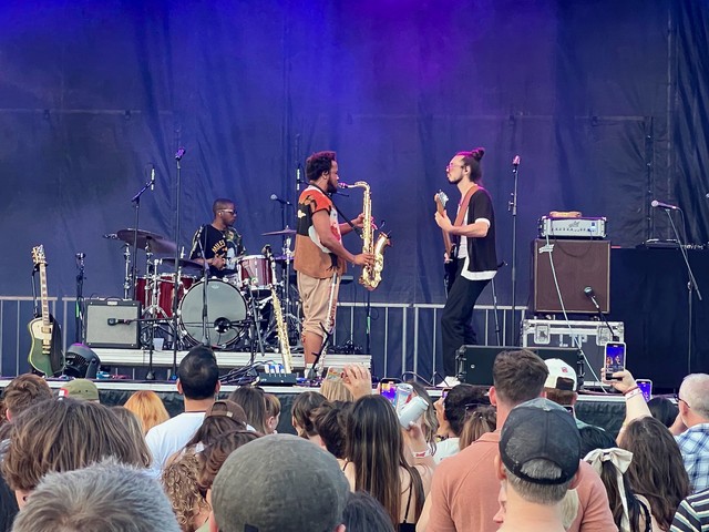 Cautious Clay picks up the sax