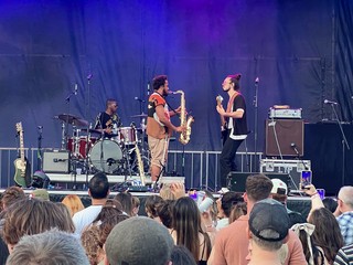 Cautious Clay picks up the sax