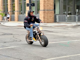 This dude pulled up next to a golf cart at a light. the golf cart guy said, "we racin?" and this ...